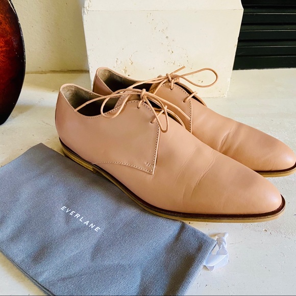 Everlane Italian Leather The Modern Oxford Blush 9 - Picture 4 of 7
